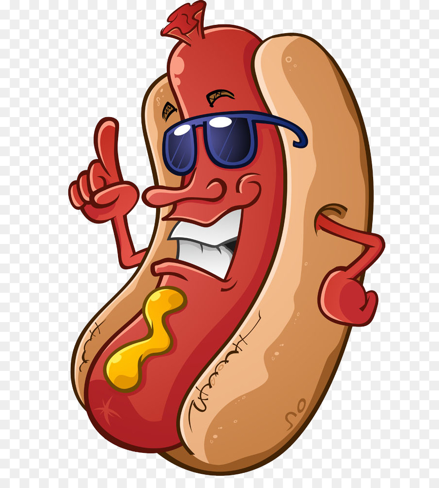 Hot dog Food Cartoon - Cartoo