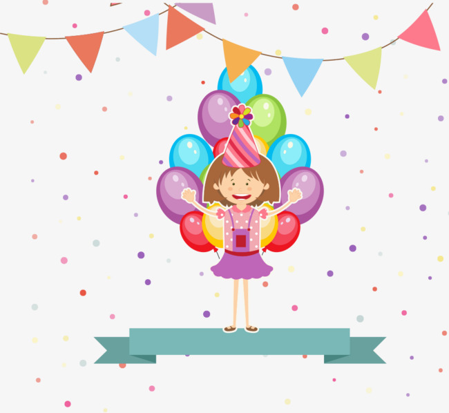 Free Happy Birthday Girl PNG - 163647