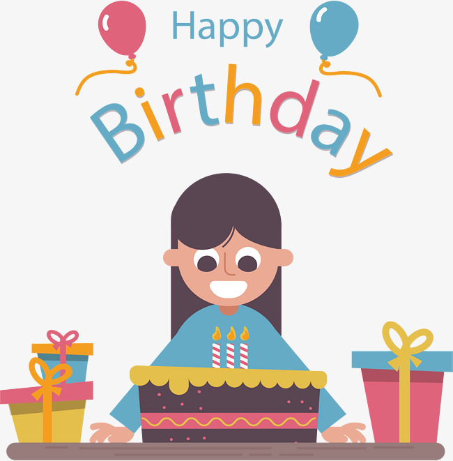 Free Happy Birthday Girl PNG - 163645