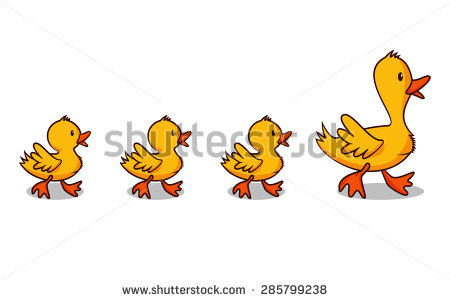 ducks in a row clipart - Goog