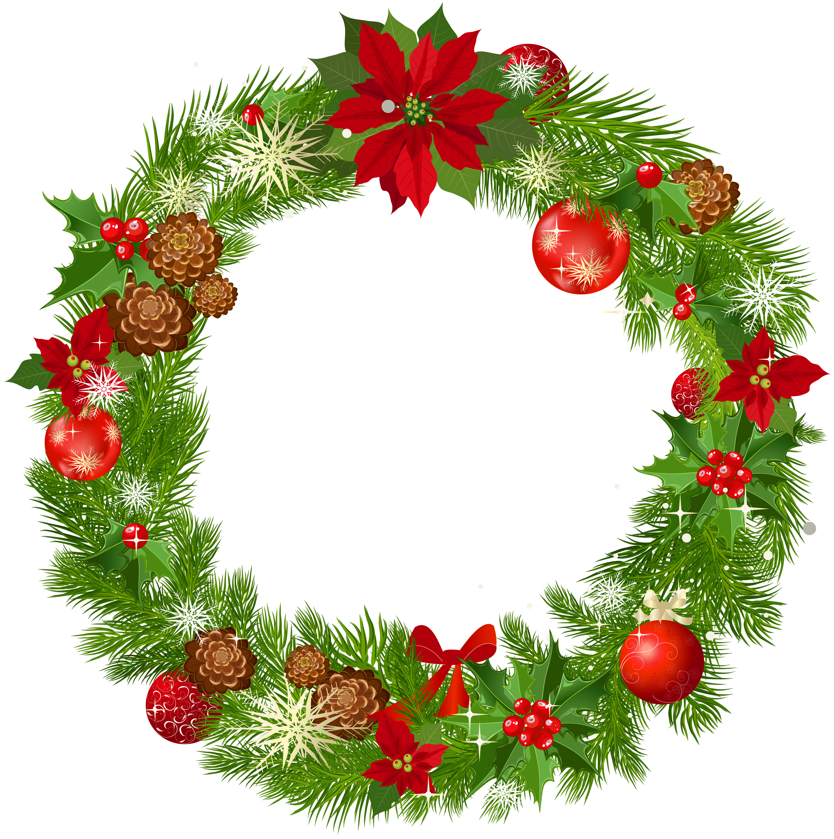 Christmas Wreaths Clip Art - 