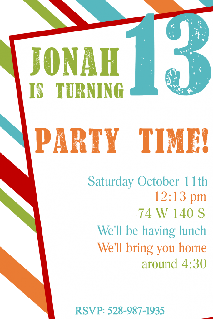 Free PNG HD For Birthday Invitations - 130716