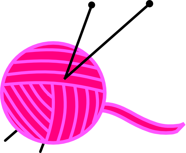 pink ball of yarn vector mate