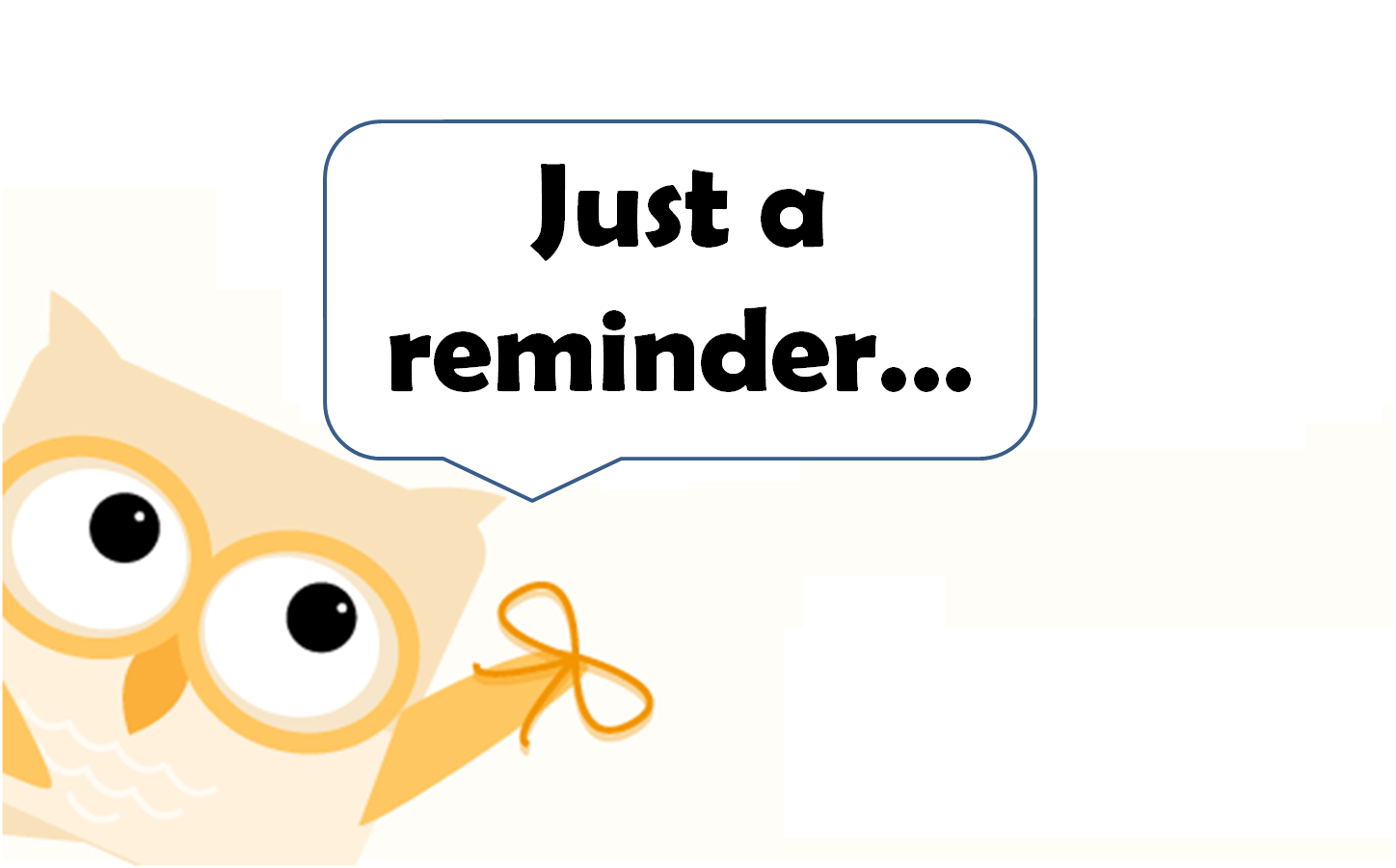 Pto meeting reminder clipart.