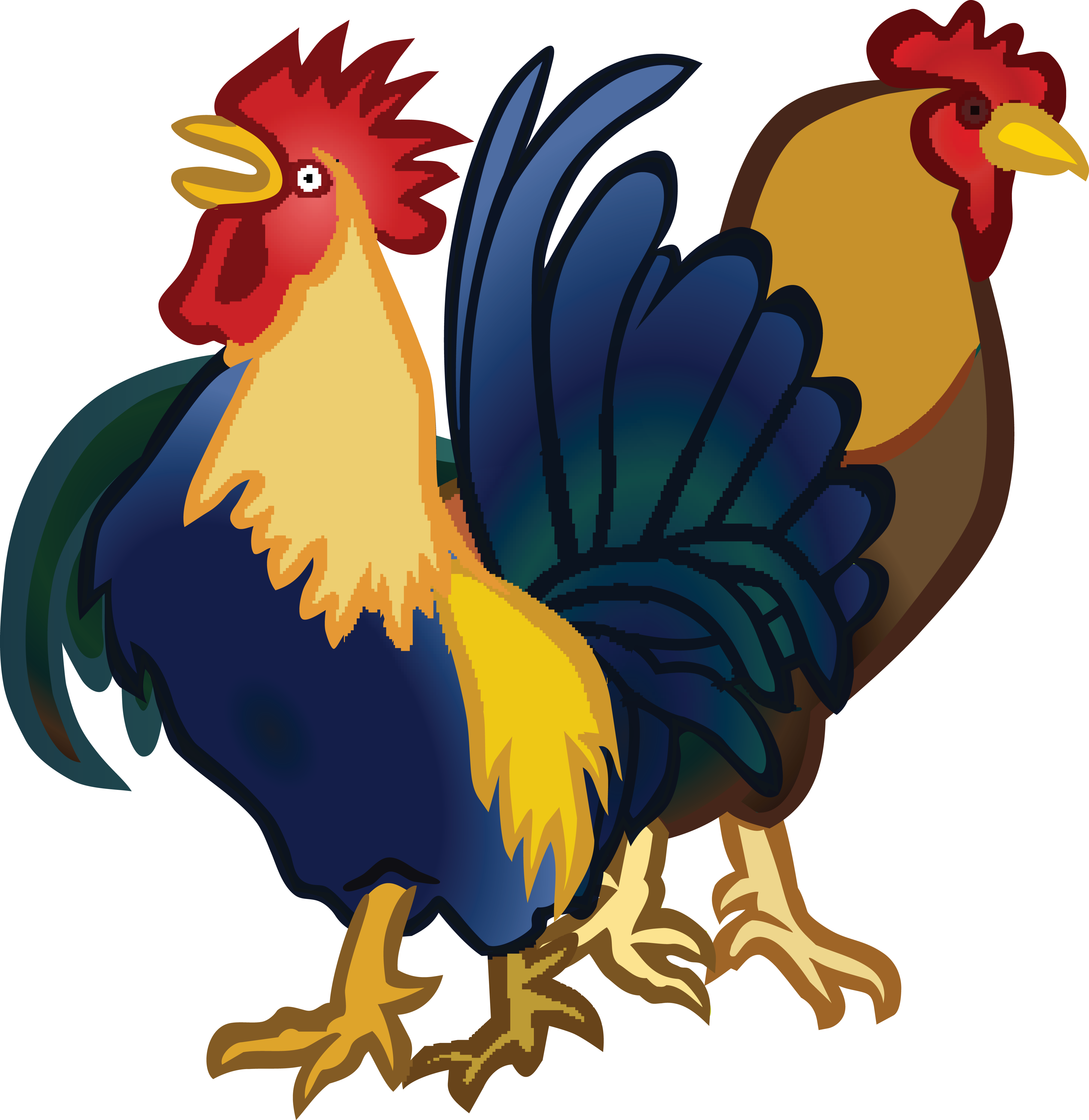 Rooster clip art cartoon free