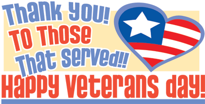 Happy Veterans Day Clip Art