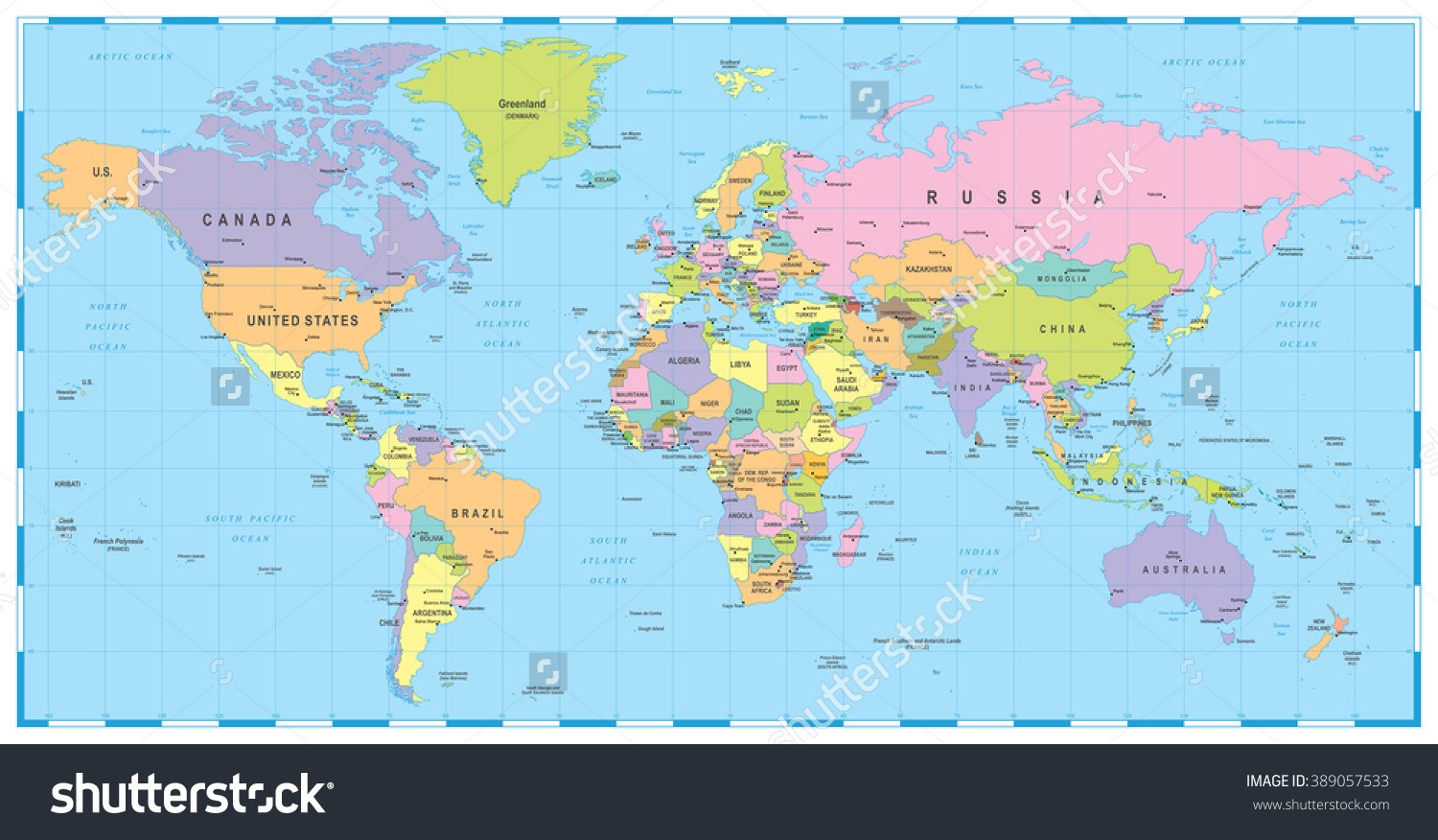 World Political Map Hd Images