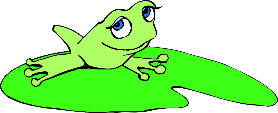 Frog On Lily Pad PNG HD - 129852
