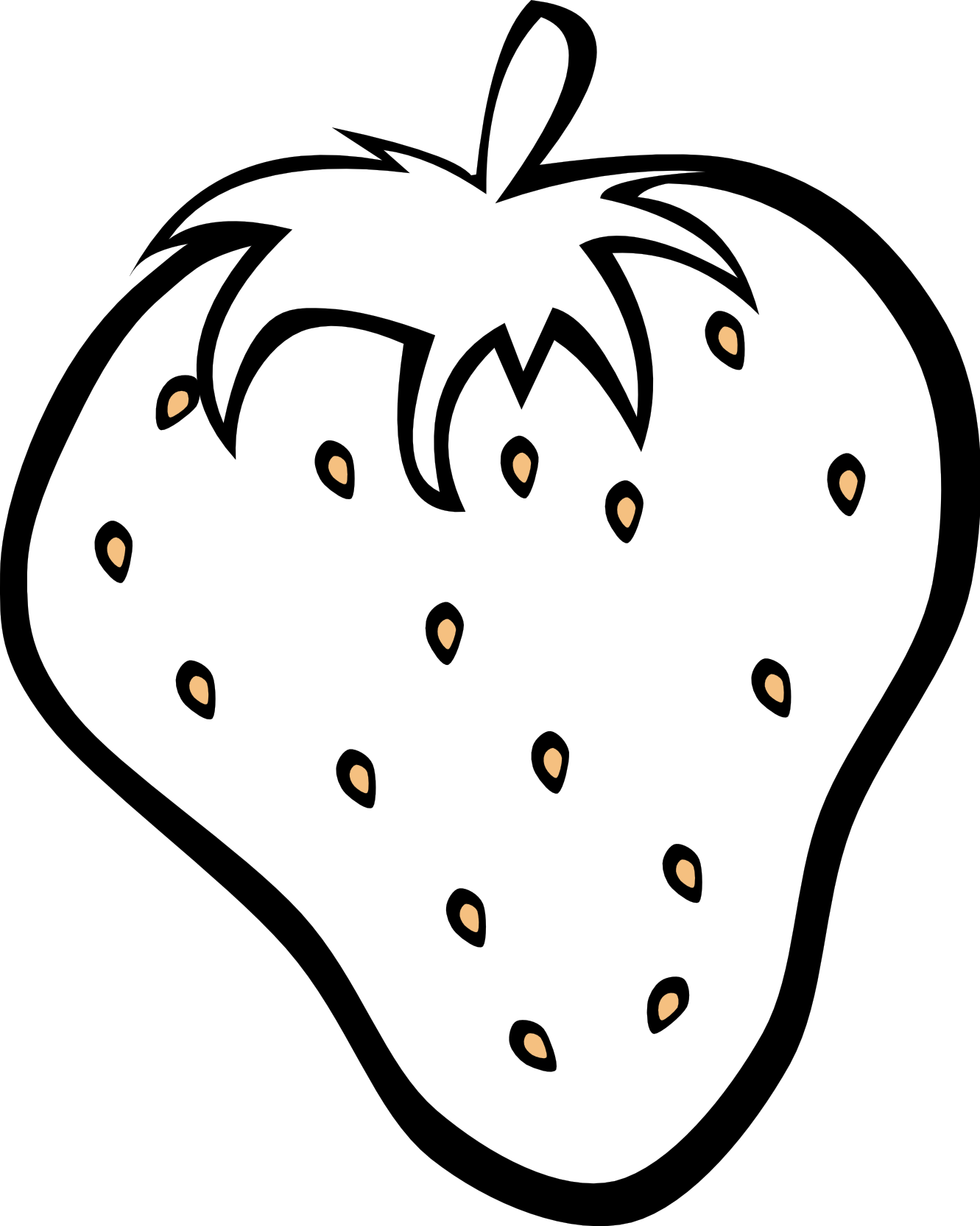 Fruit And Veg PNG Black And White - 54874