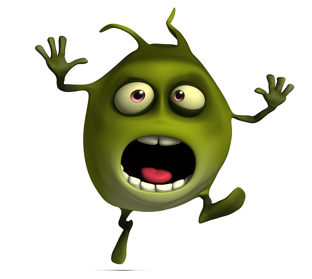virus vermin germs green crea