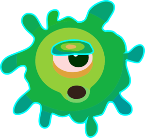 virus vermin germs green crea