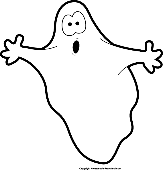 Ghost PNG Black And White - 67202