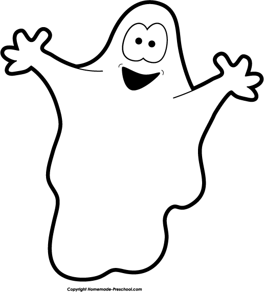 Ghost PNG Black And White - 67200