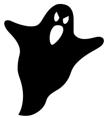 Ghost PNG Black And White - 67197