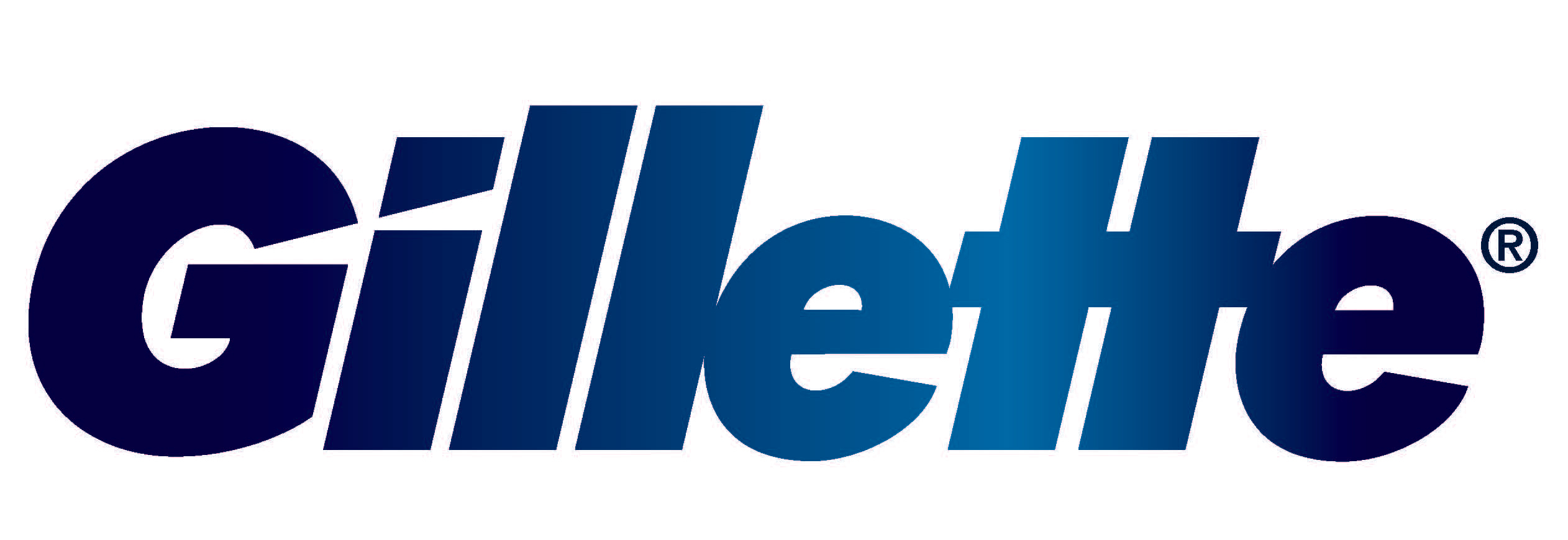 The font of Gillette logo des