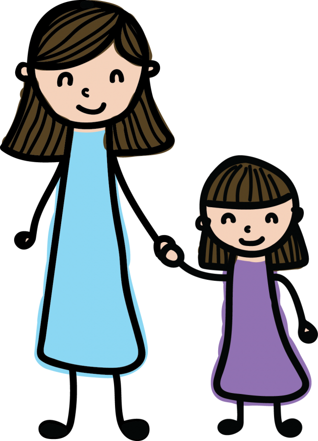 Girl And Mom PNG - 169223