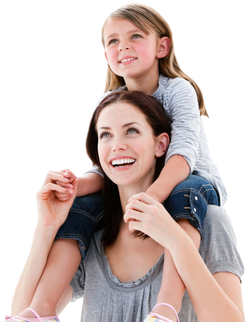 Girl And Mom PNG - 169224