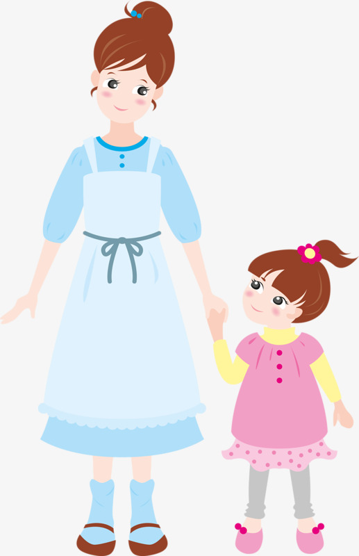 Girl And Mom PNG - 169229
