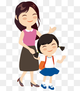 Girl And Mom PNG - 169221