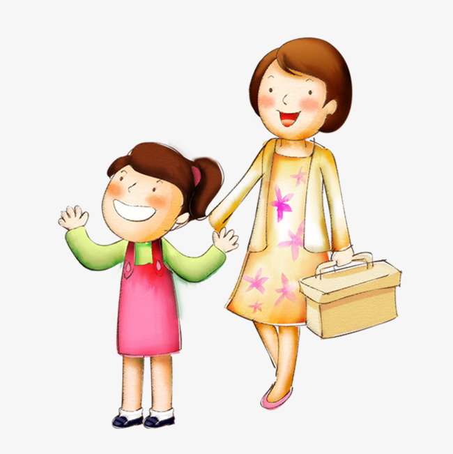 Girl And Mom PNG - 169227