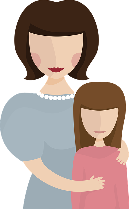 Girl And Mom PNG - 169236