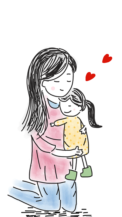 Girl And Mom PNG - 169231