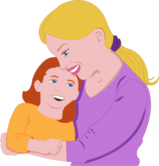 Girl And Mom PNG - 169228