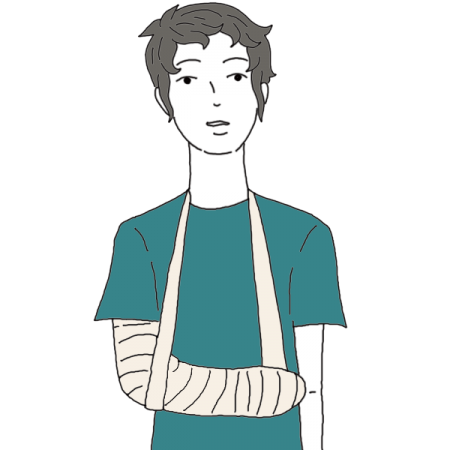Girl With Broken Arm PNG - 166321