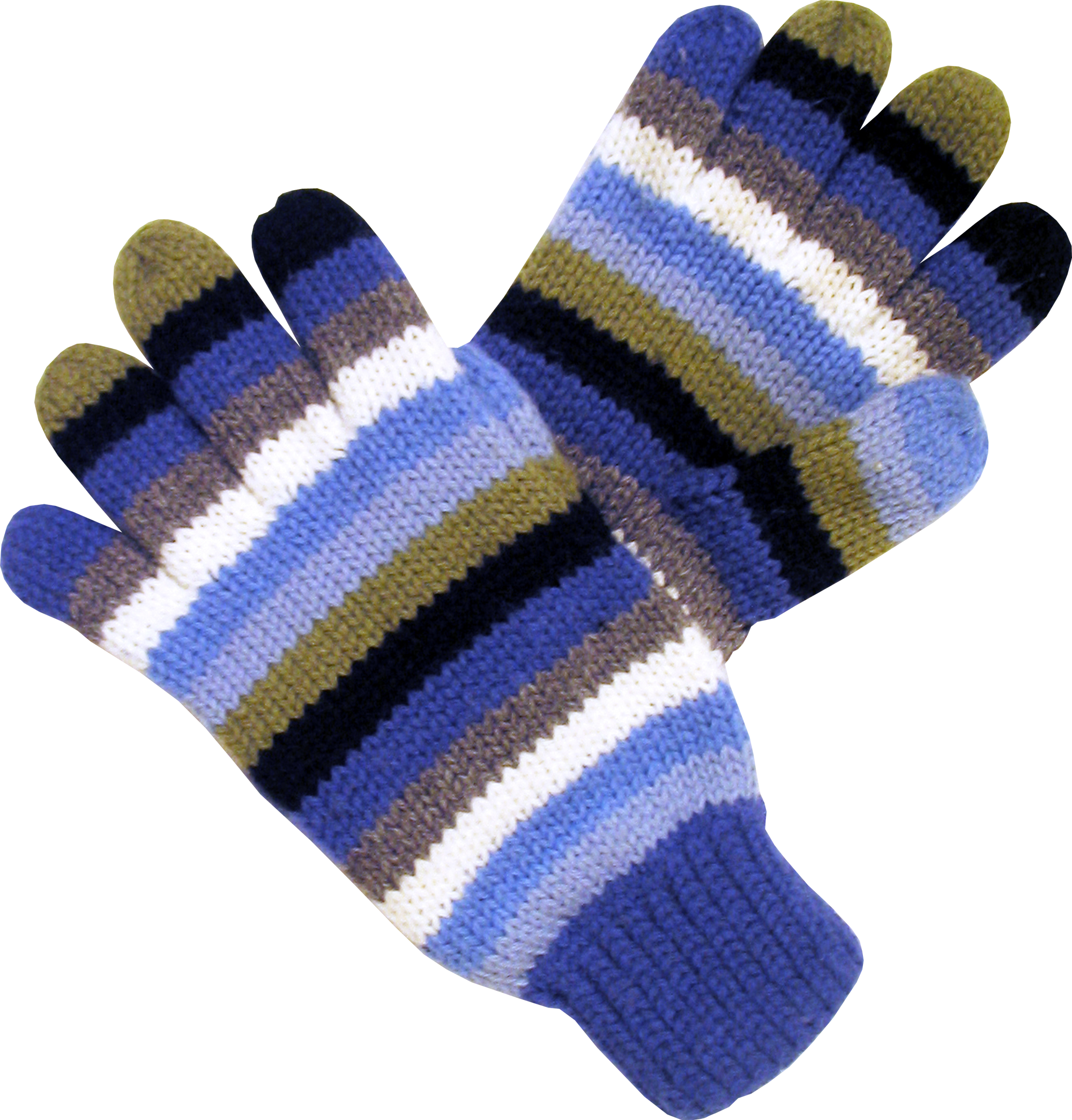 Glove on hand PNG image