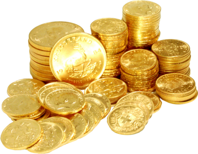 Gold coins PNG Transparent im