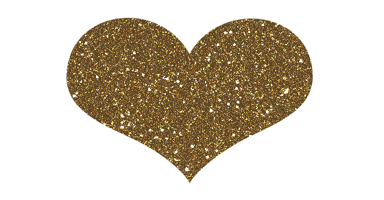 Gold Glitter Heart PNG - 47824