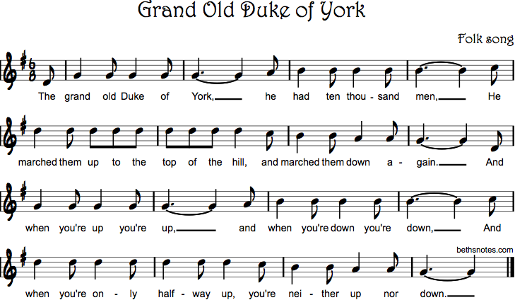 Grand Old Duke Of York PNG - 149530