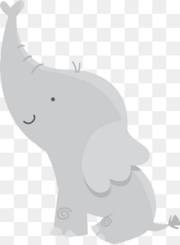Gray Baby Elephant PNG - 142991
