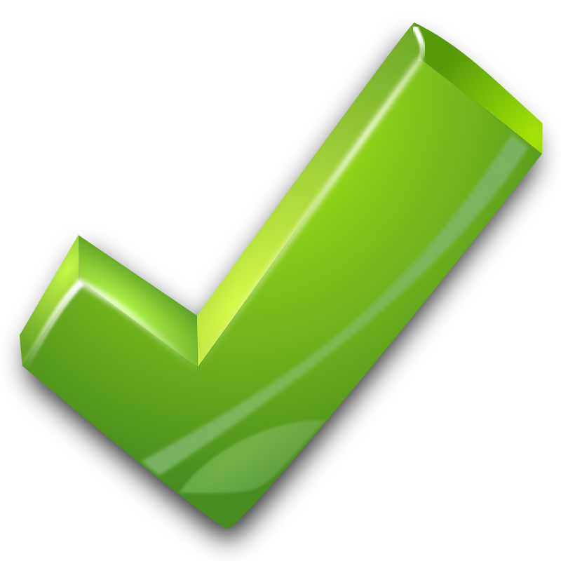 Green Tick PNG - 24235