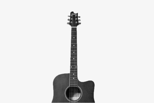 Guitare PNG Noir Et Blanc - 170673