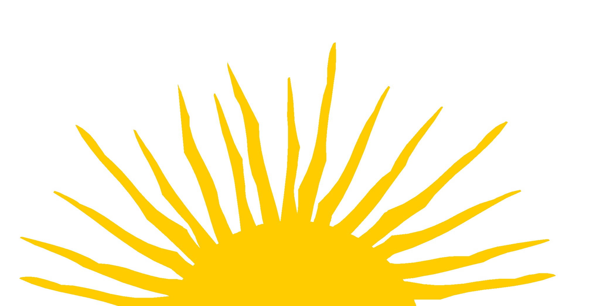 half sun logo clipart