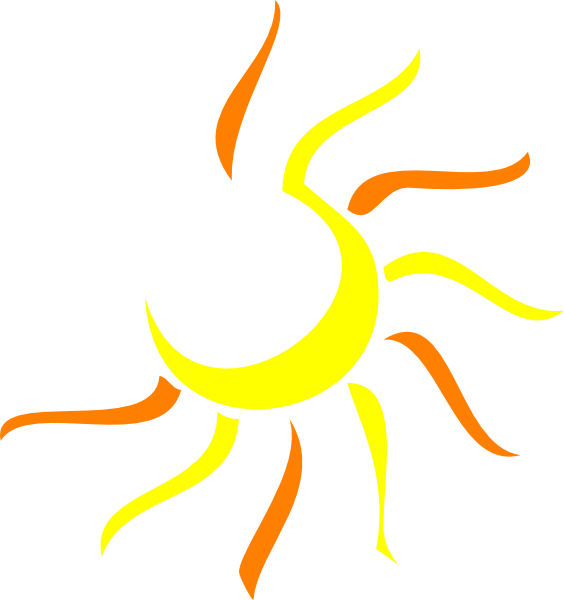 half sun logo clipart