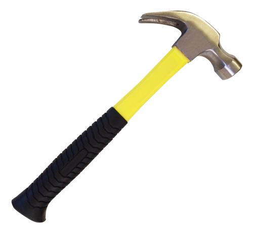 Hammer in hand PNG image