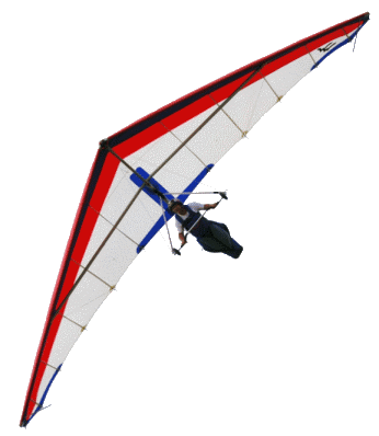 Hang-glider flight in 1983