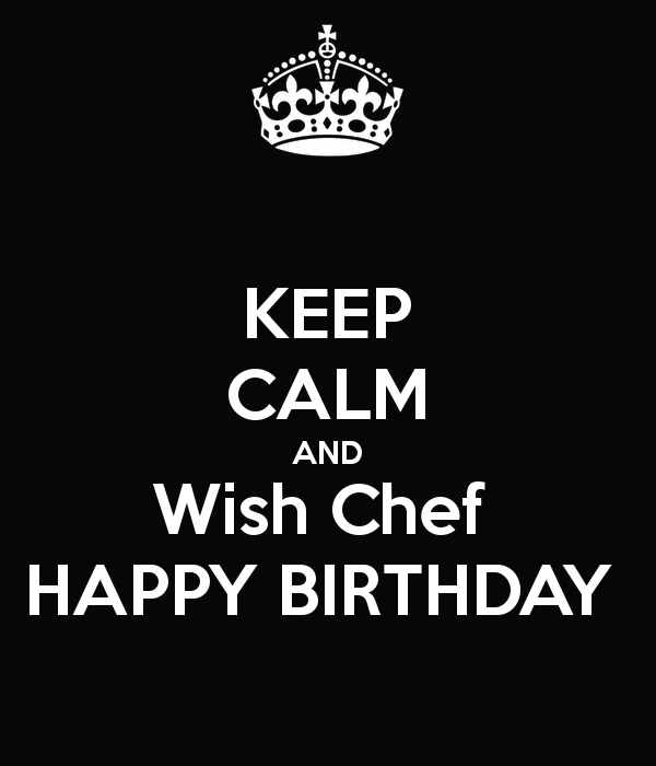 Happy Birthday Chef PNG - 156334