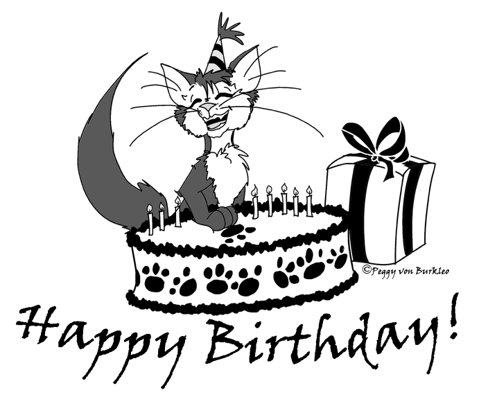 Happy Birthday PNG With Cats - 142874