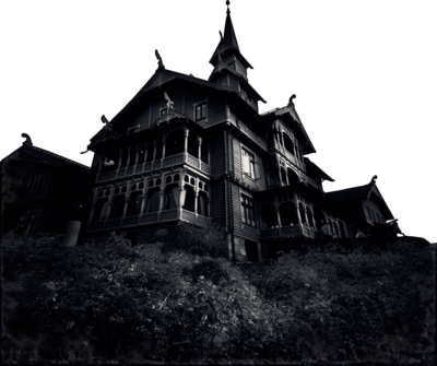 Haunted House 03 PNG Stock by