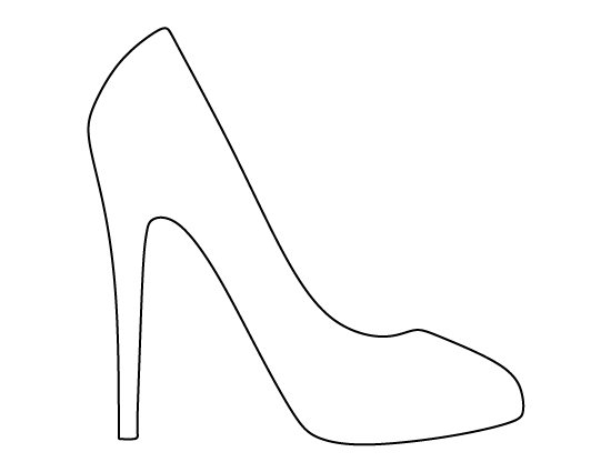 High heel silhouettes clipart
