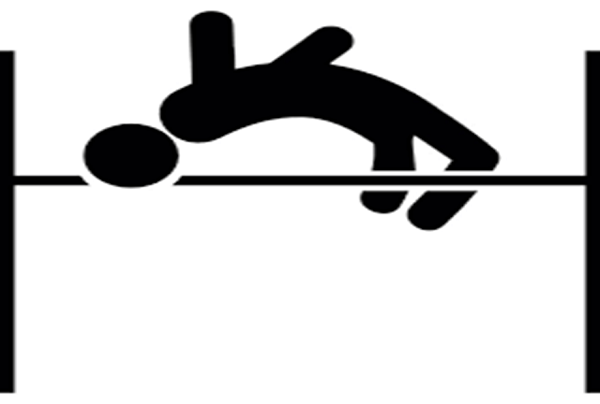 High Jump PNG Black And White - 154006