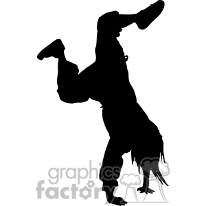 Hip Hop Dance PNG Black And White - 47309