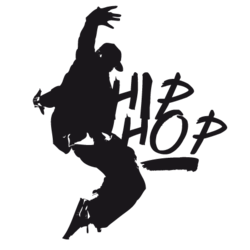 Hip Hop Dance PNG Black And White - 47307
