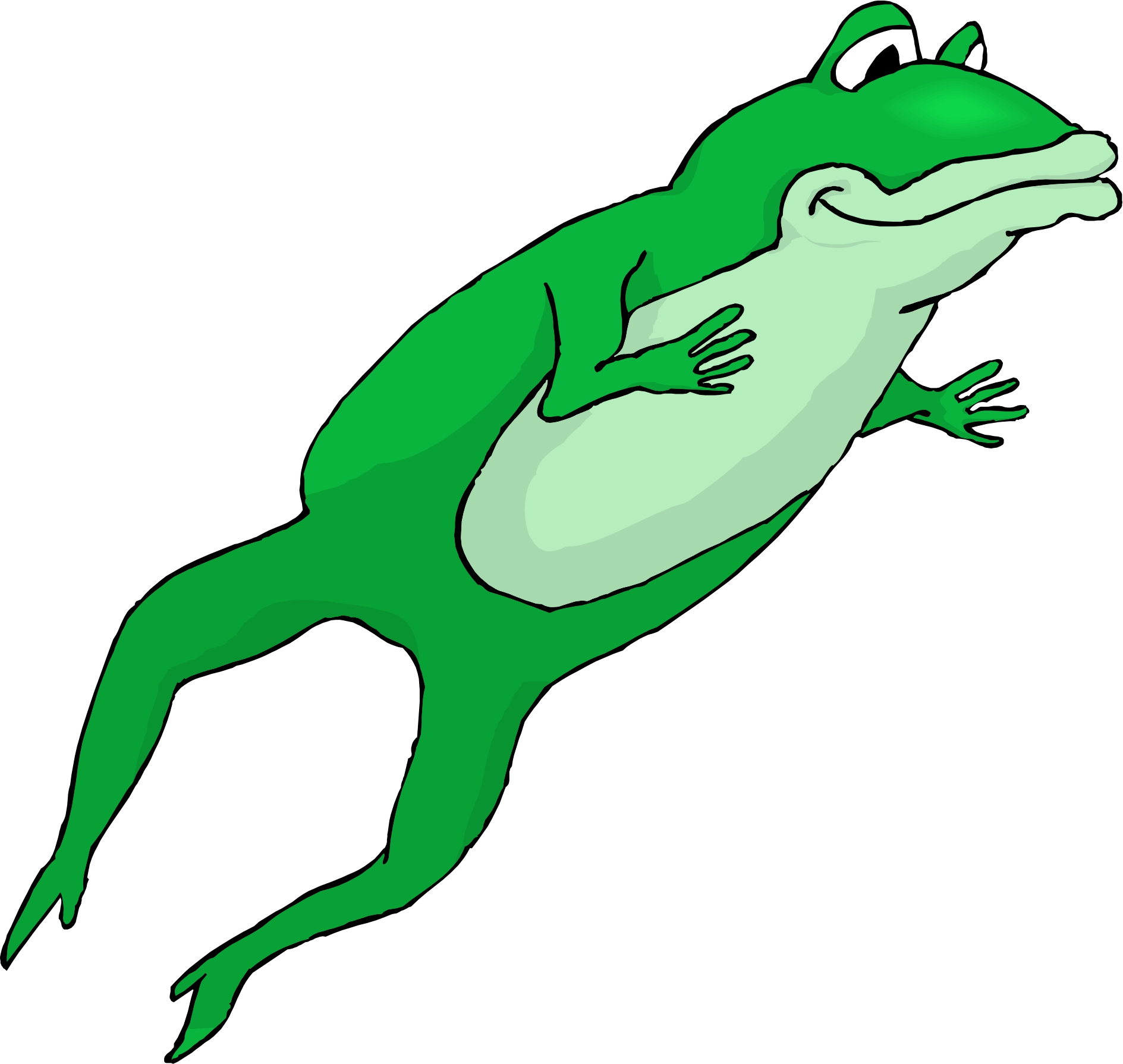 Hopping Frog Clipart | Clipar
