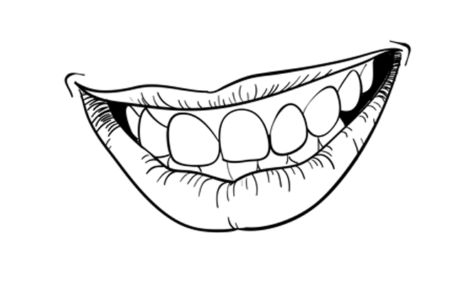 How to Draw a Smiling Mouth u