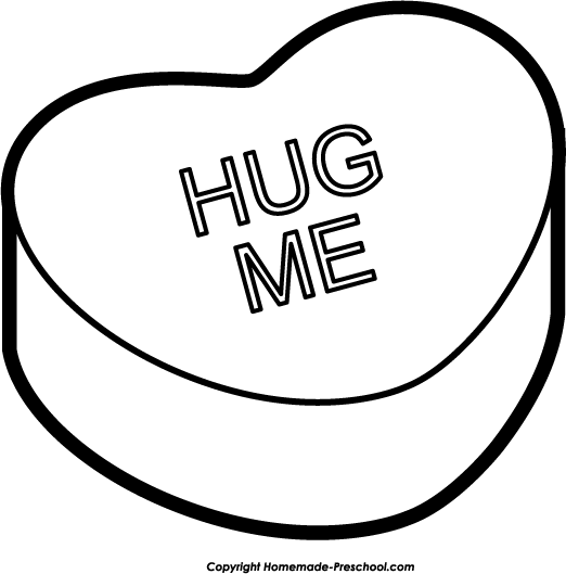 Hugs PNG Black And White - 145042