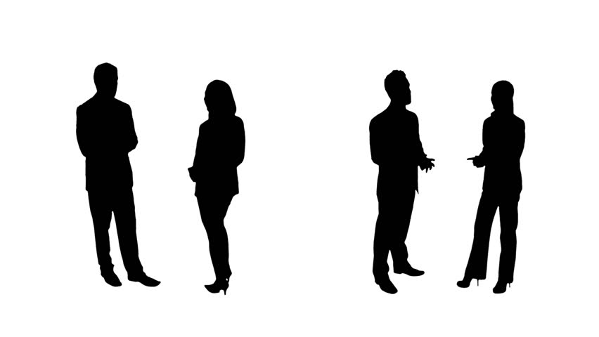 Business Silhouettes. 4 In 1.